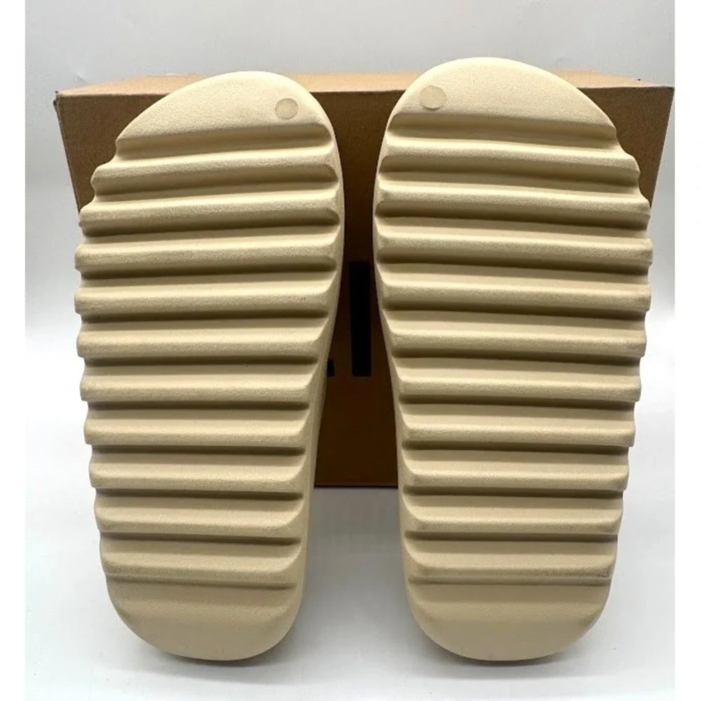 adidas Yeezy Slide Bone FZ5897 US 8 Cream Beige Slides OG Box Authentic